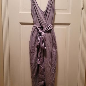 BCBGIRLS Lavender knit surplice dress